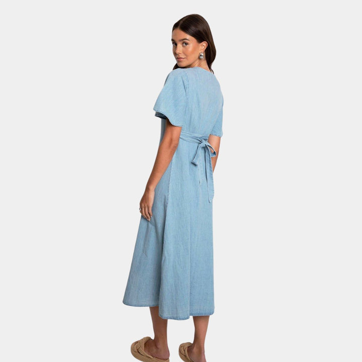 Ladies Button Through Chambray Dress from You Know Who's
