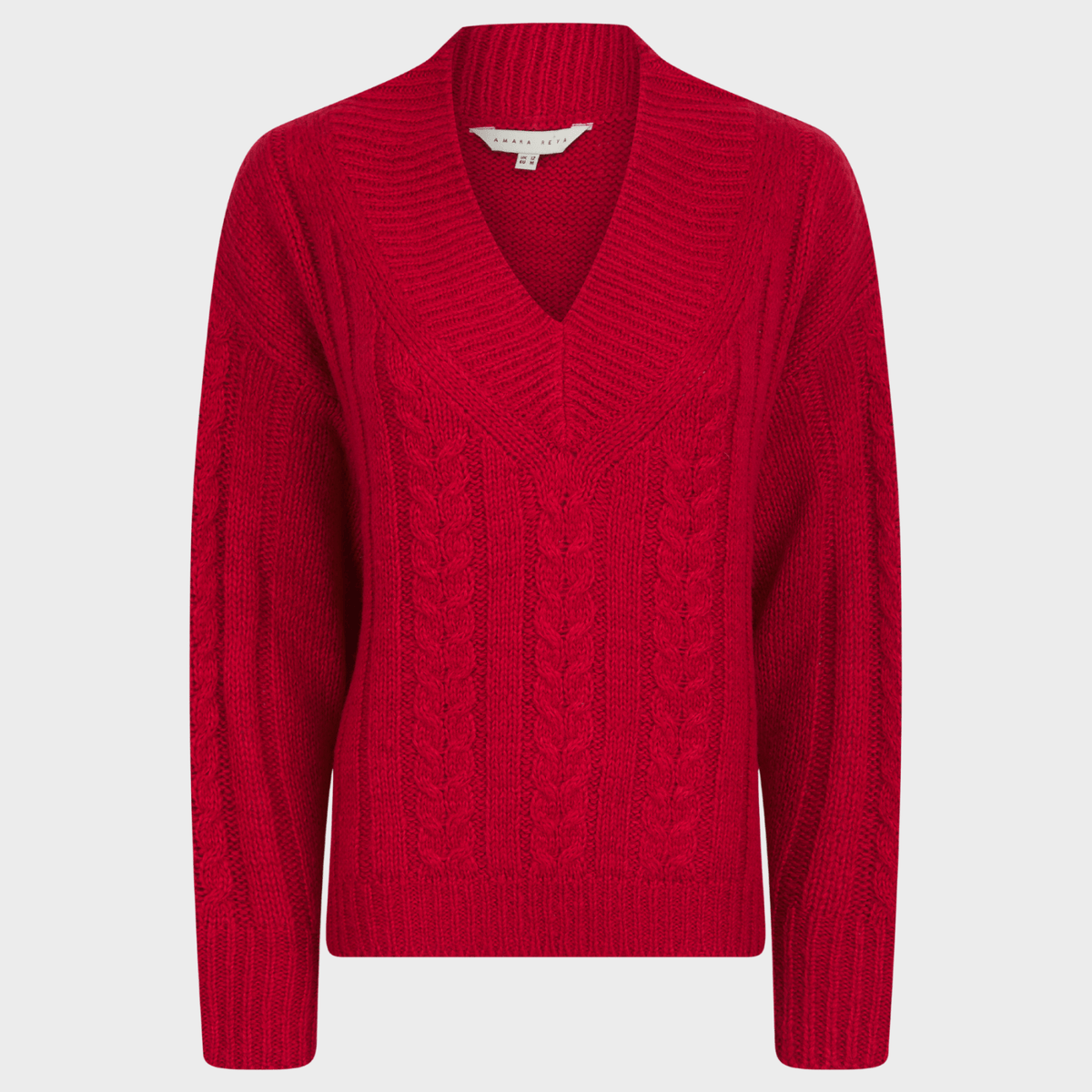 Ladies Cable V Neck Jumper from You Know Who's