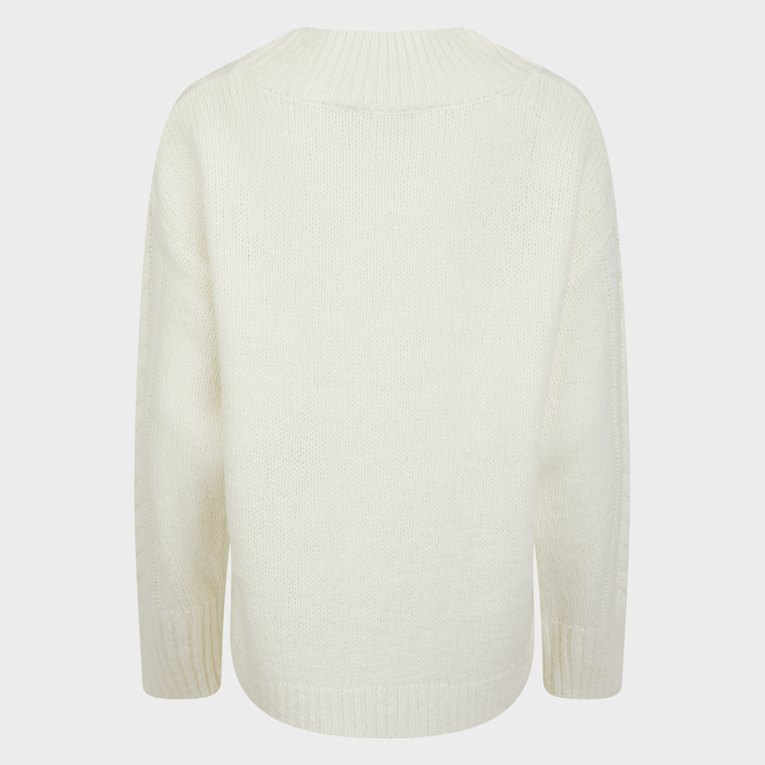 Ladies Cable V Neck Jumper from You Know Who's