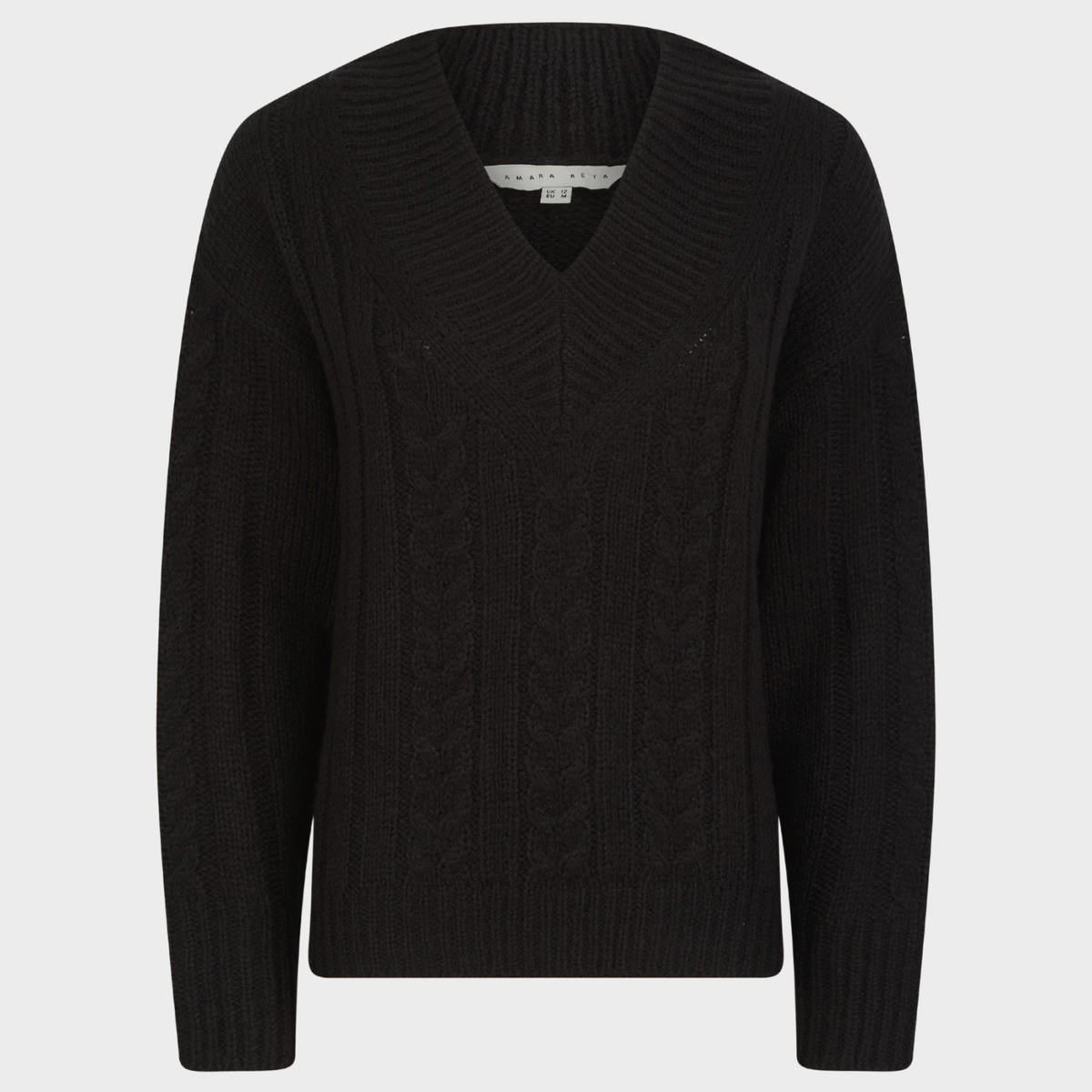 Ladies Cable V Neck Jumper from You Know Who's