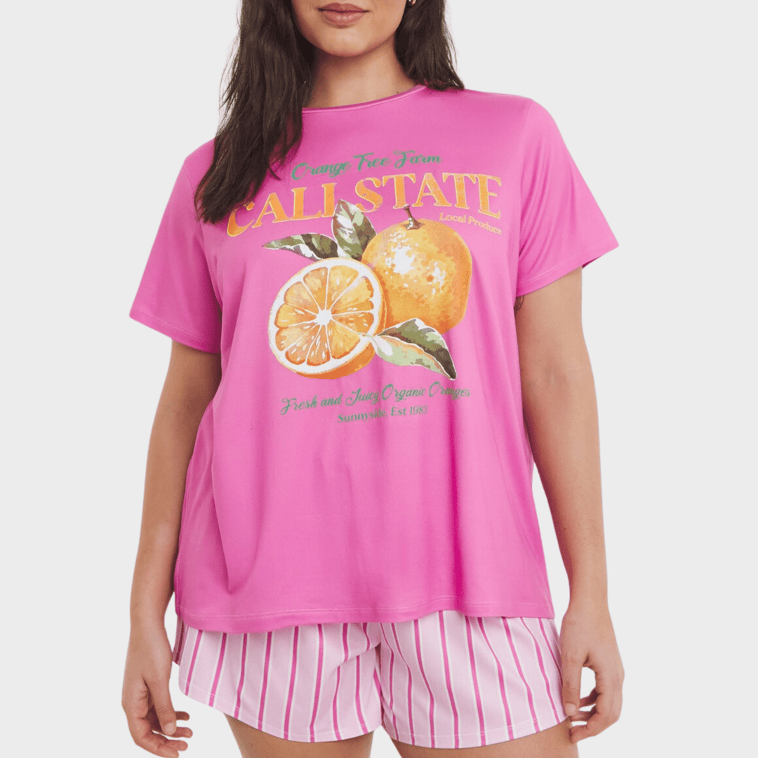 Ladies Cali State Shorty Pjs from You Know Who's