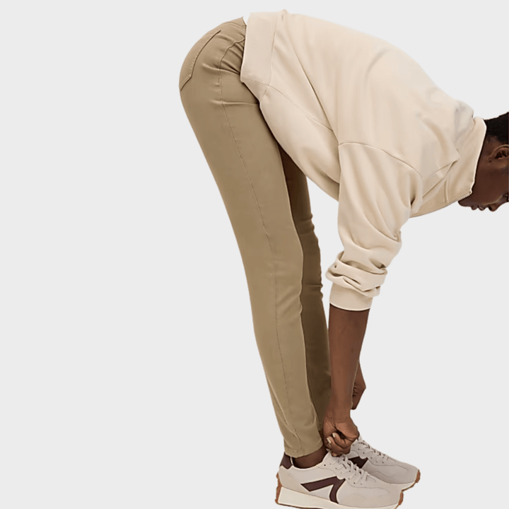 Ladies Camel High Waisted Jegging from You Know Who's