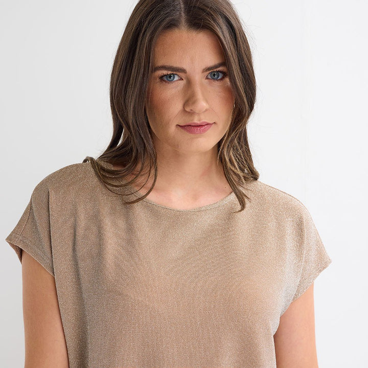 Ladies Cap Sleeve Lurex Top from You Know Who's