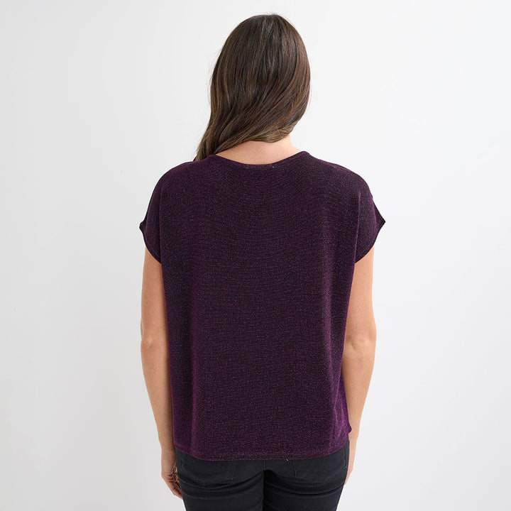 Ladies Cap Sleeve Lurex Top from You Know Who's