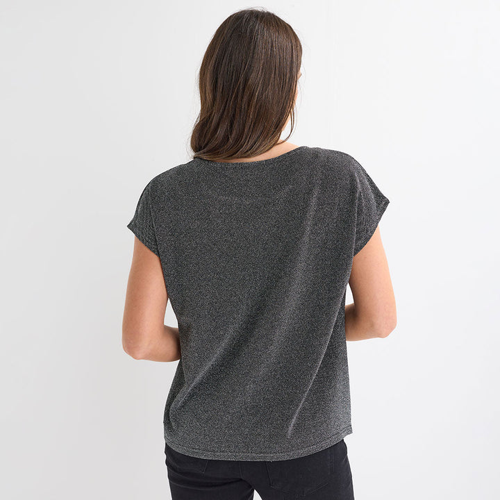 Ladies Cap Sleeve Lurex Top from You Know Who's