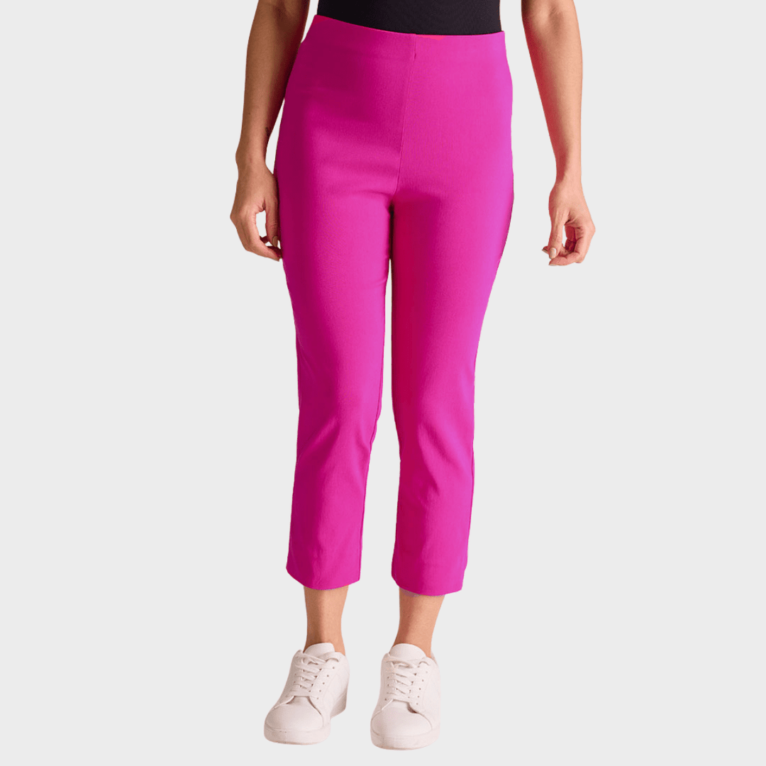 Ladies Cerise Bengaline Trousers from You Know Who's