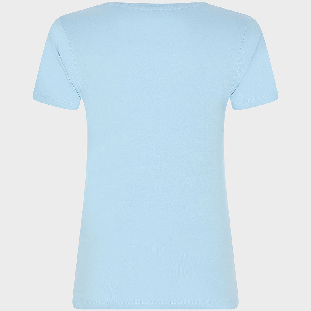 Ladies Chambray Blue V Neck T - Shirt from You Know Who's