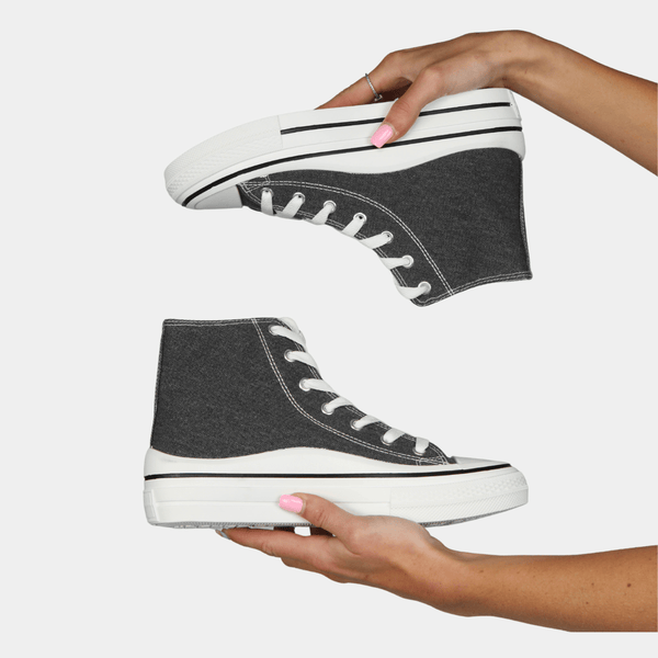 Ladies Charcoal High Top Trainer from You Know Who's