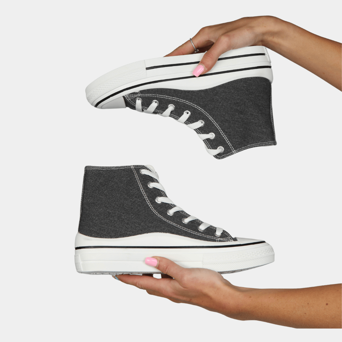 Ladies Charcoal High Top Trainer from You Know Who's