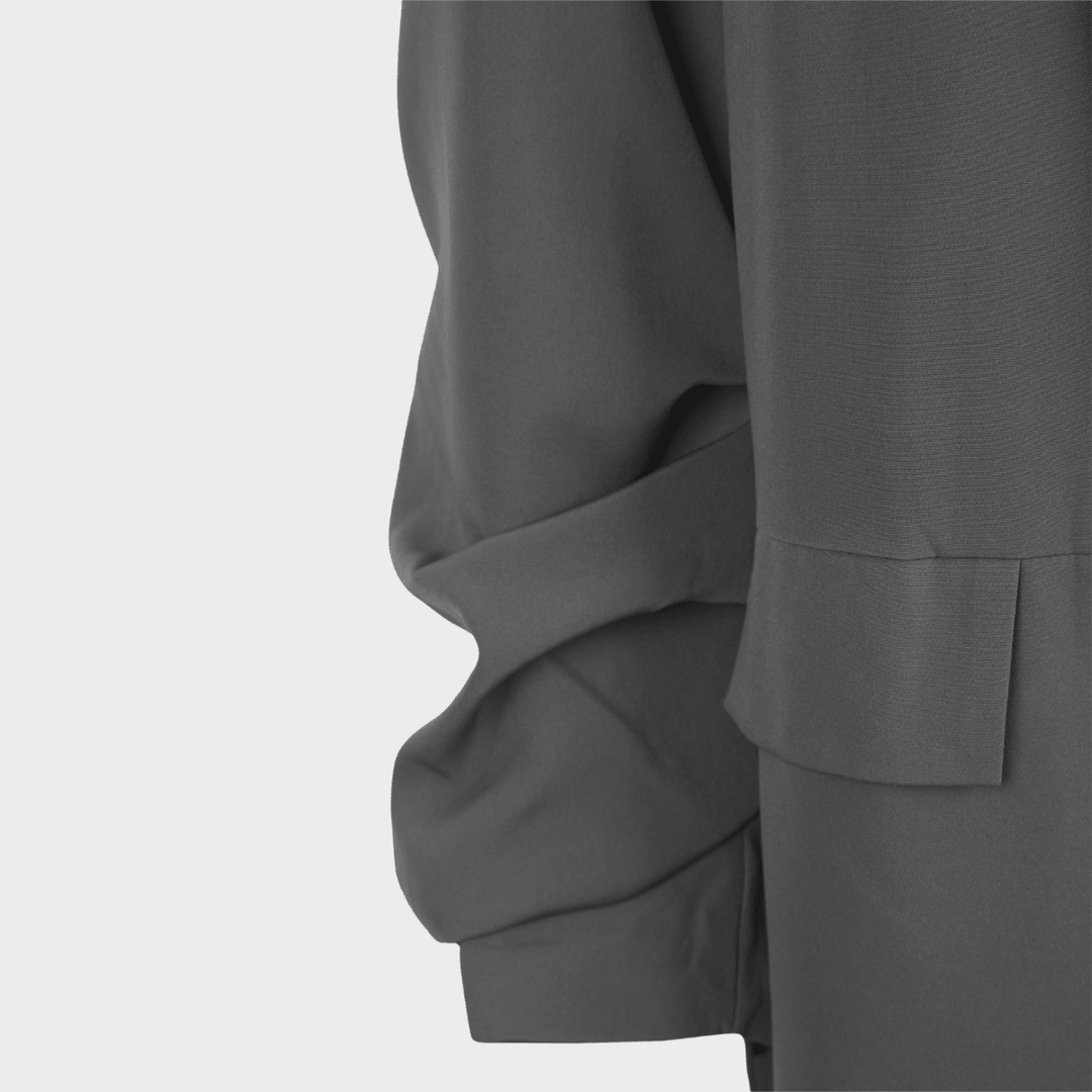 Ladies Charcoal Ruched Sleeve Blazer from You Know Who's