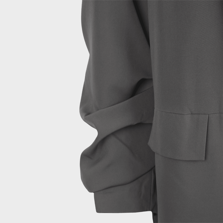 Ladies Charcoal Ruched Sleeve Blazer from You Know Who's