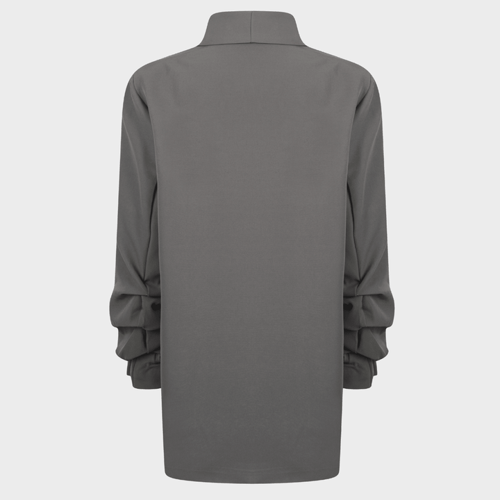 Ladies Charcoal Ruched Sleeve Blazer from You Know Who's