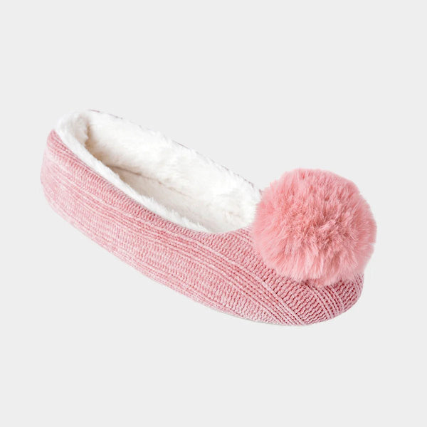 Ladies Chenille Ballet Slippers