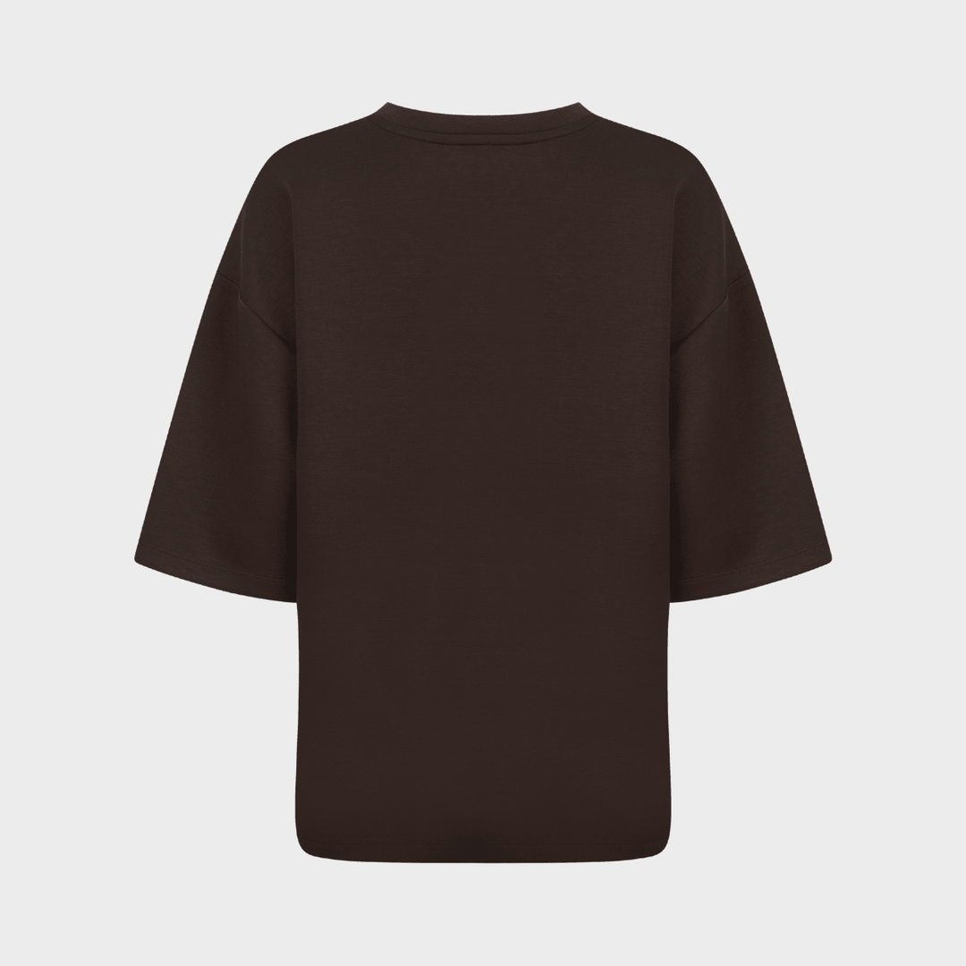 Ladies Chocolate Boxy T-shirt from You Know Who's