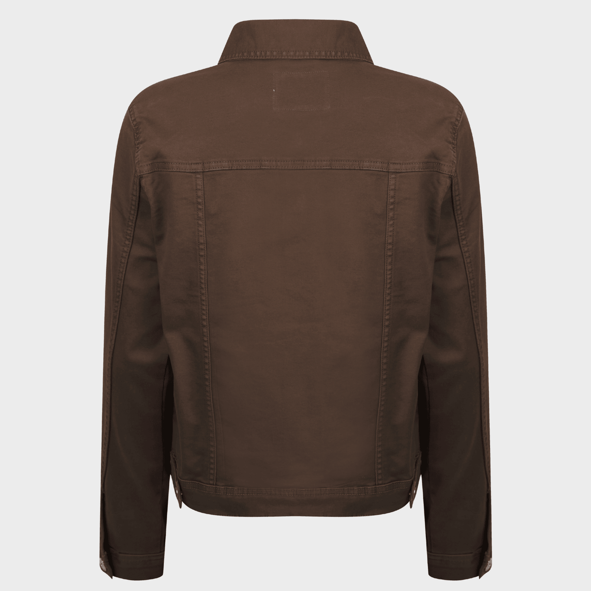 Ladies Chocolate Stretch Denim Jacket from You Know Who's
