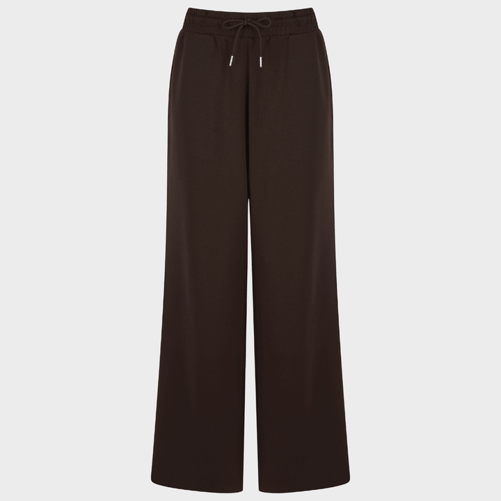 Ladies Chocolate Wide Leg Jogger from You Know Who's