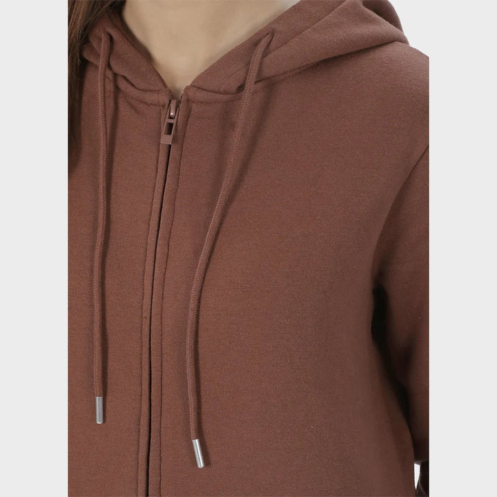 Ladies Chocolate Zip Hoodie from You Know Who's