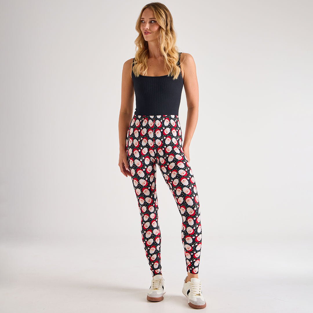 Ladies Christmas Santa Leggings from You Know Who's