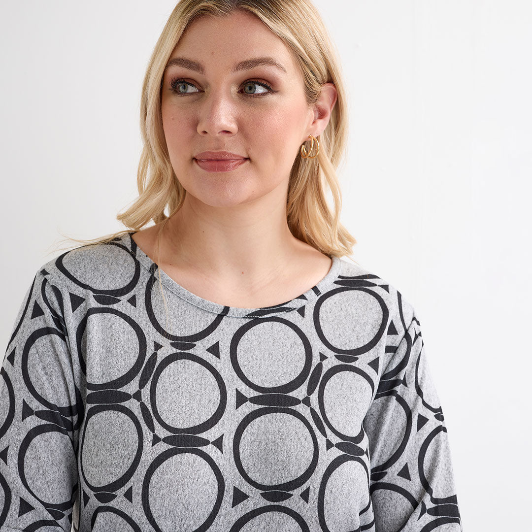 Ladies Circle printed Top from You Know Who's