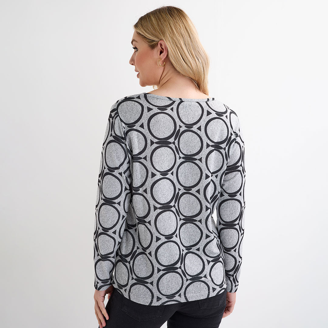 Ladies Circle printed Top from You Know Who's