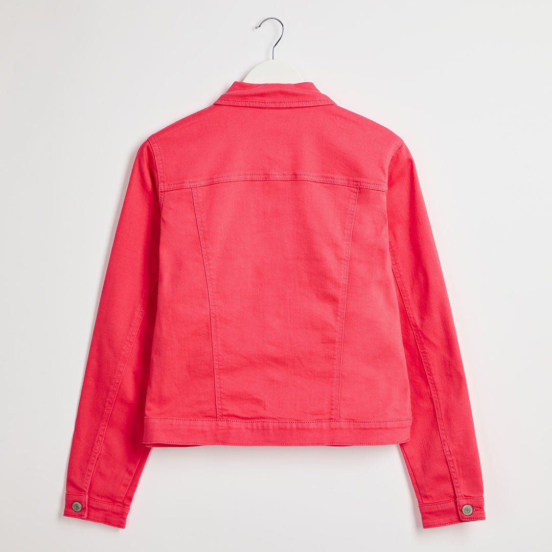 Ladies Coral Denim Jacket from You Know Who's