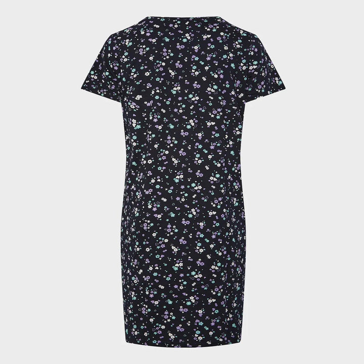 Ladies Cotton Navy Floral Heart Nightdress from You Know Who's