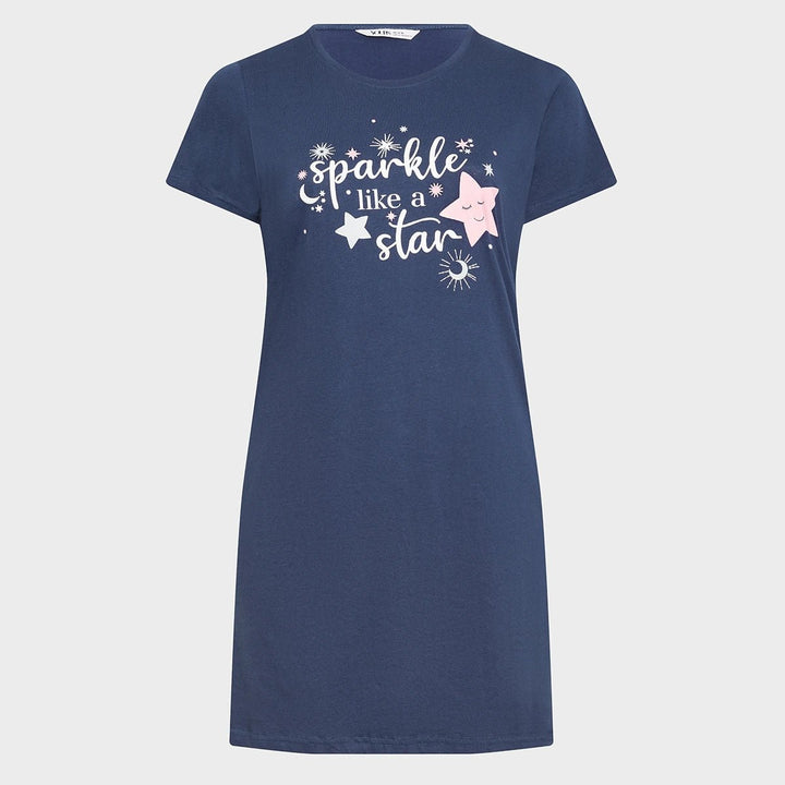 Ladies Cotton Sparkle Star Nightie from You Know Who's