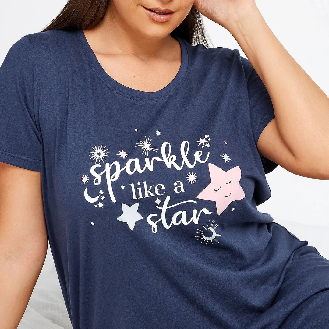 Ladies Cotton Sparkle Star Nightie from You Know Who's