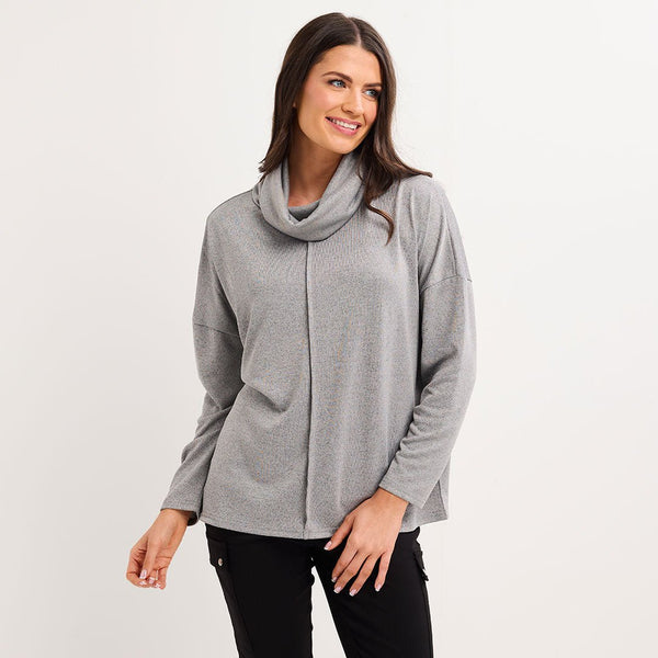 Ladies Cowl Neck Seam Front Top from You Know Who's