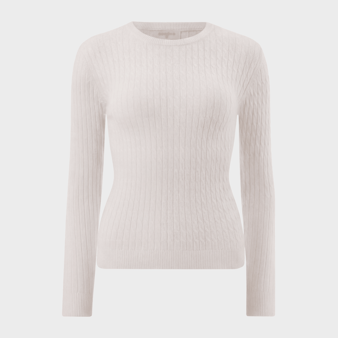 Ladies Cream Baby Cable Knit Jumper from You Know Who's