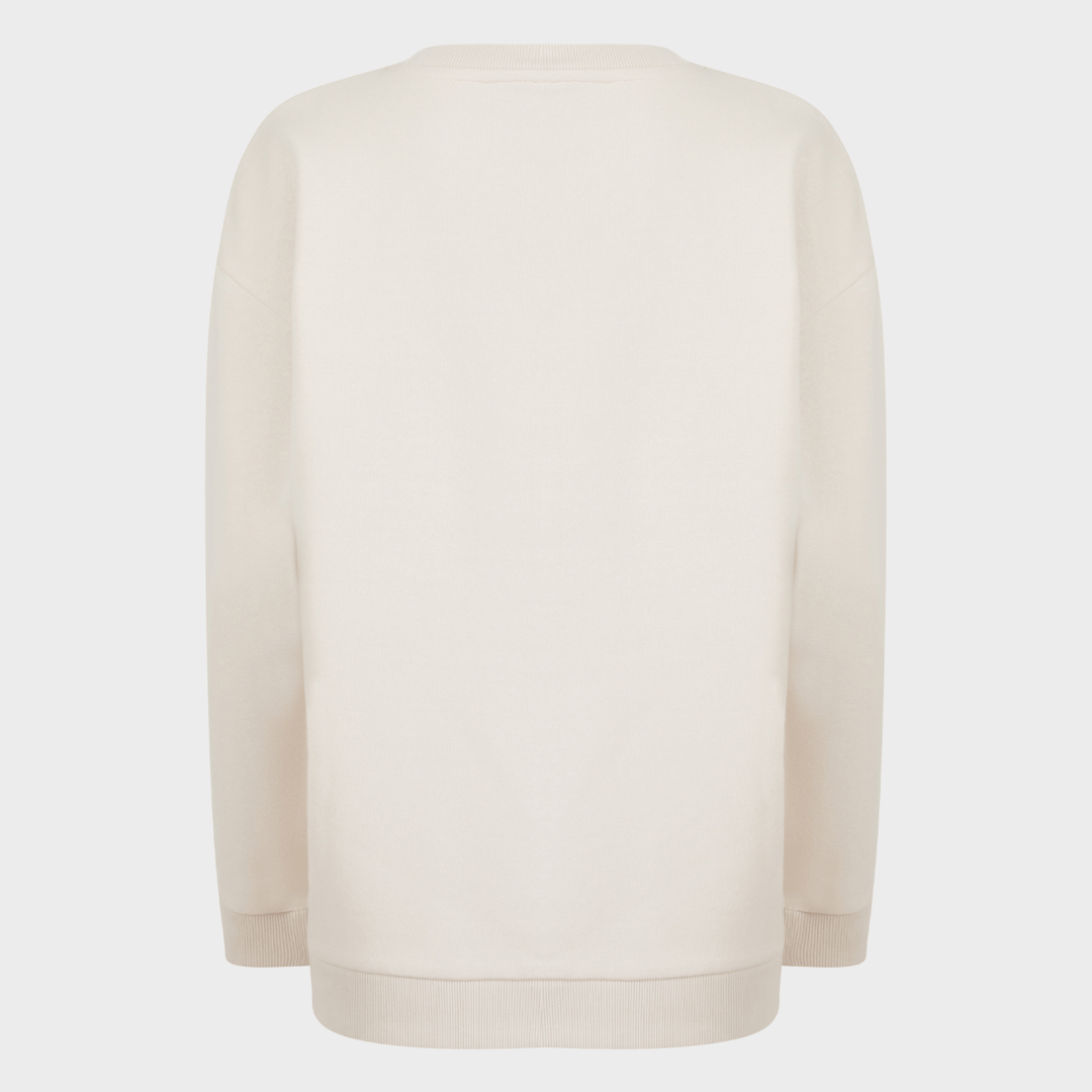 Ladies Cream Sequin Neck Sweater from You Know Who's