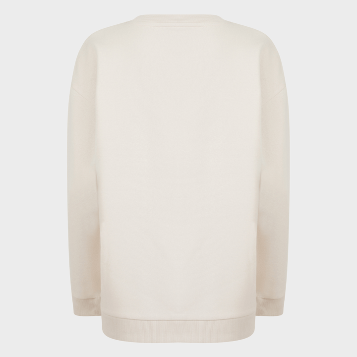 Ladies Cream Sequin Neck Sweater from You Know Who's