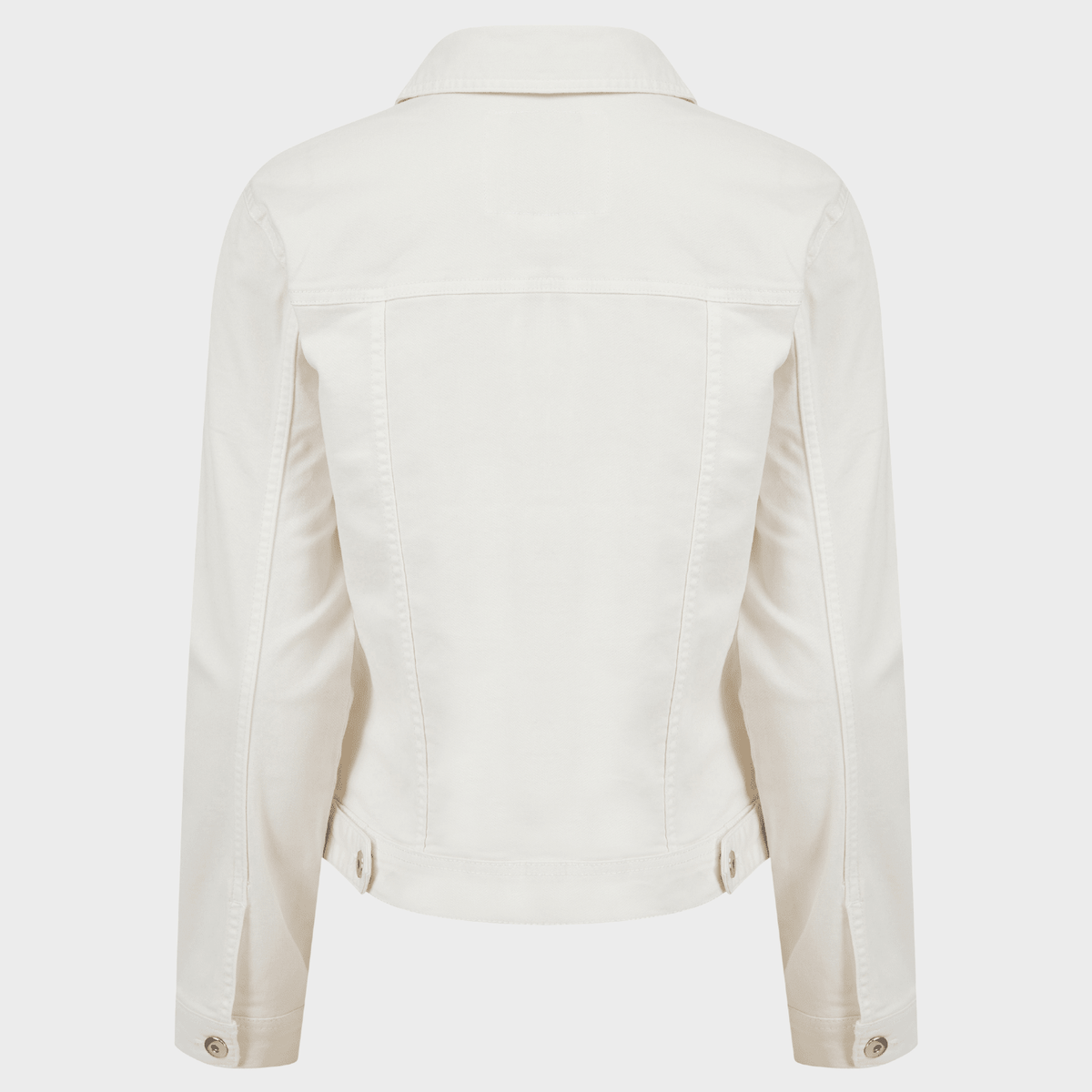 Ladies Cream Stretch Denim Jacket from You Know Who's