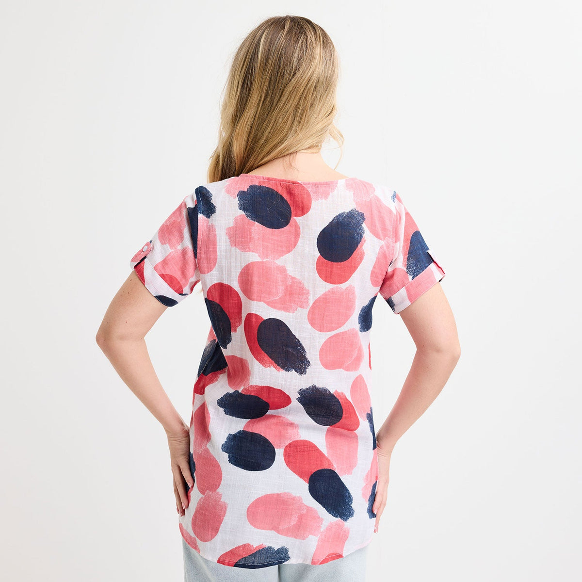 Ladies Crew Neck Spot Top from You Know Who's