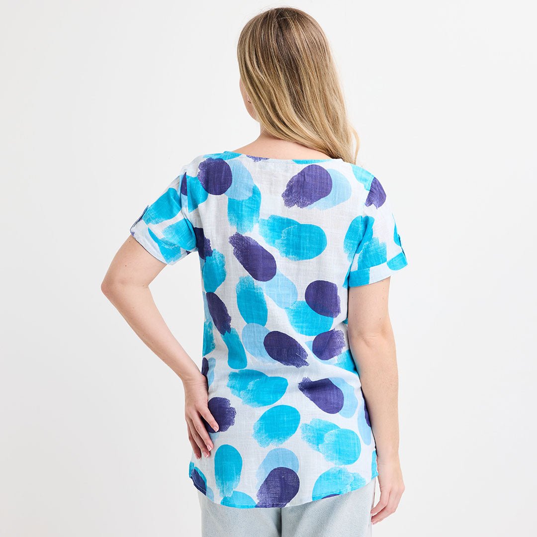 Ladies Crew Neck Spotted Top from You Know Who's