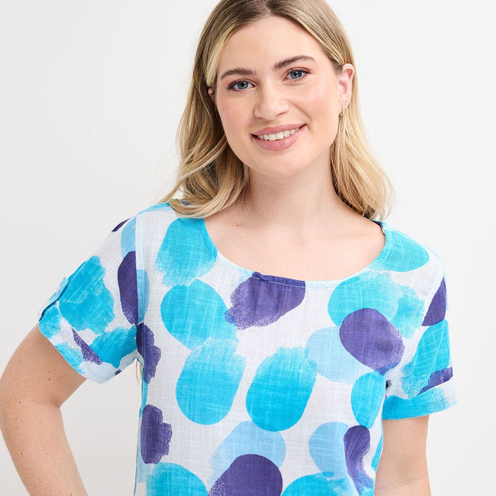 Ladies Crew Neck Spotted Top from You Know Who's