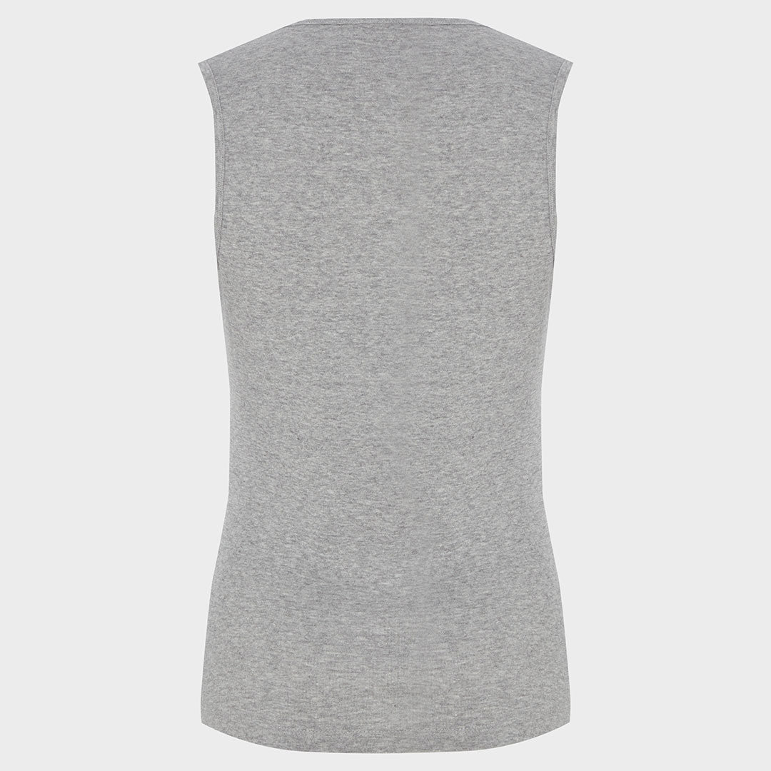 Ladies Crew Neck Vest - Grey from You Know Who's