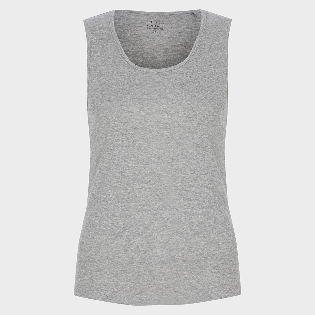Ladies Crew Neck Vest - Grey from You Know Who's