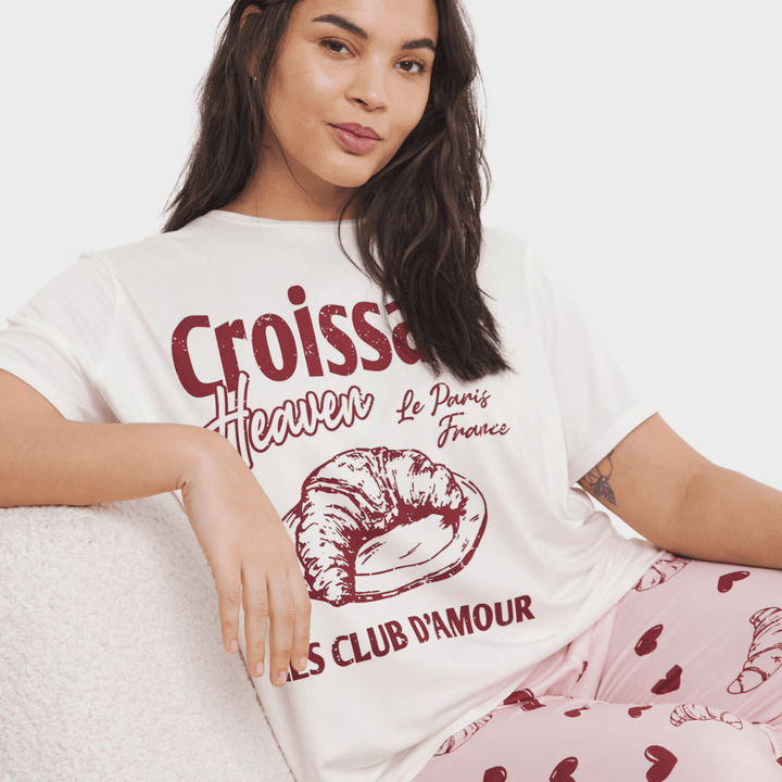 Ladies Croissant Heaven Pjs from You Know Who's