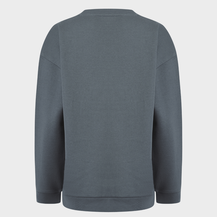 Ladies Dark Grey Sequin Neck Sweater from You Know Who's