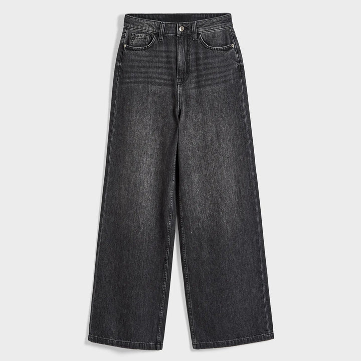 Ladies Dark grey Wide Leg Jean from You Know Who's
