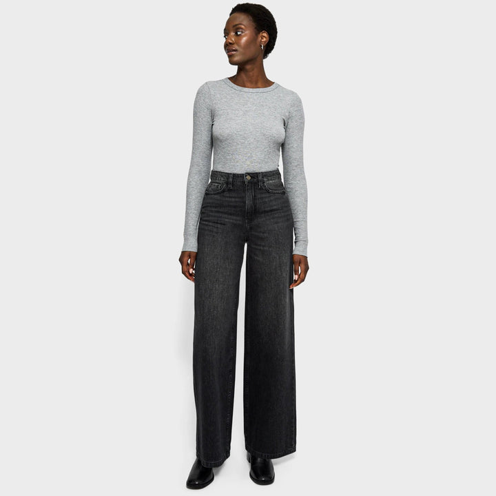 Ladies Dark grey Wide Leg Jean from You Know Who's