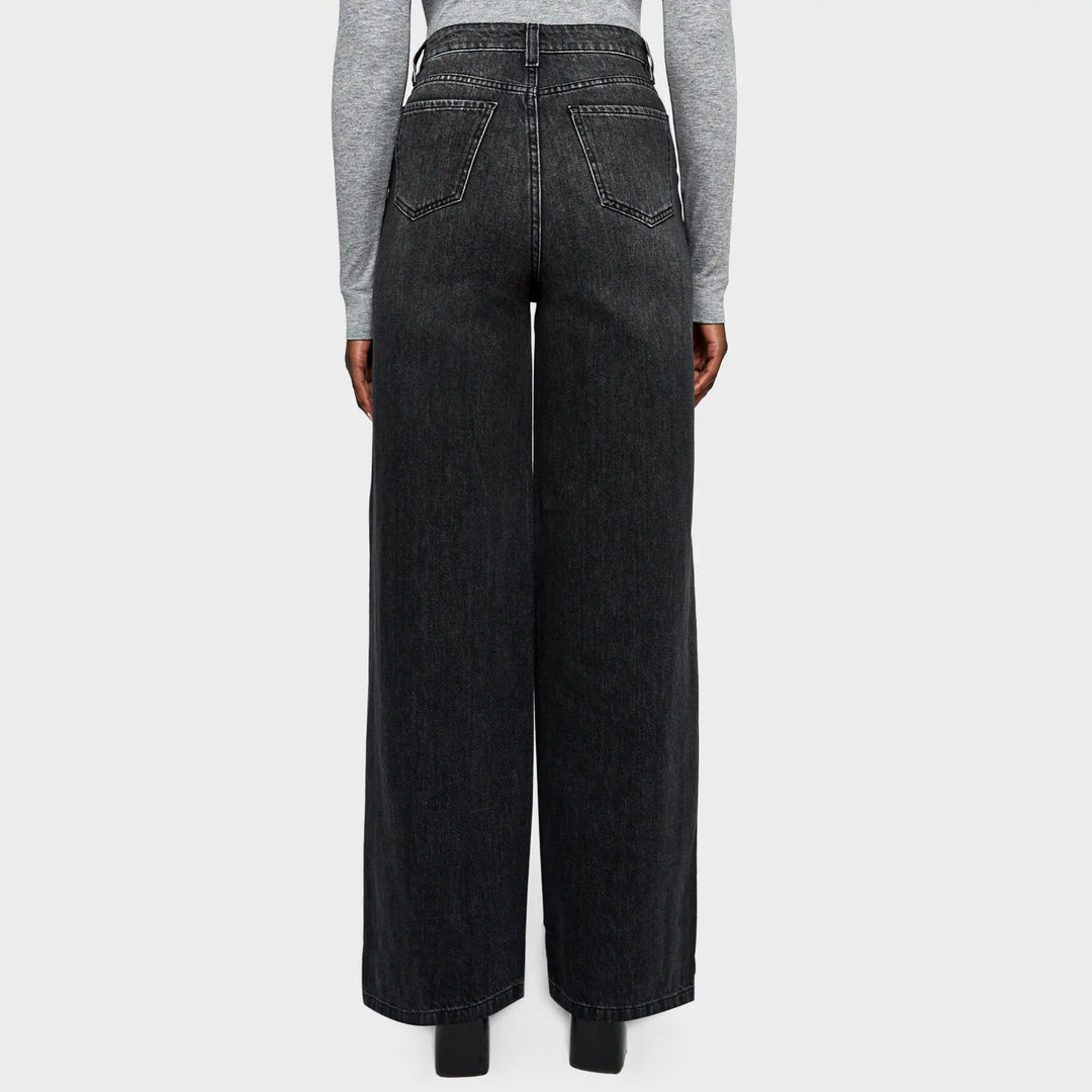 Ladies Dark grey Wide Leg Jean from You Know Who's