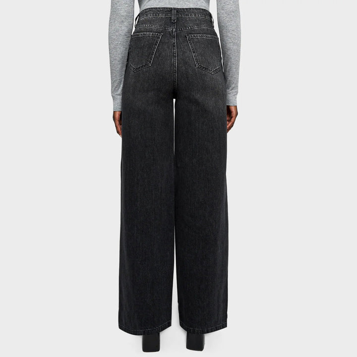 Ladies Dark grey Wide Leg Jean from You Know Who's