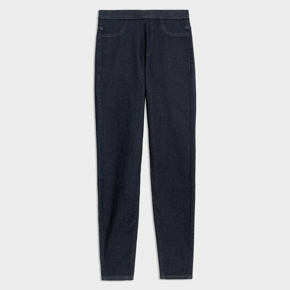 Ladies Dark Indigo Pull On High Waisted Jegging from You Know Who's