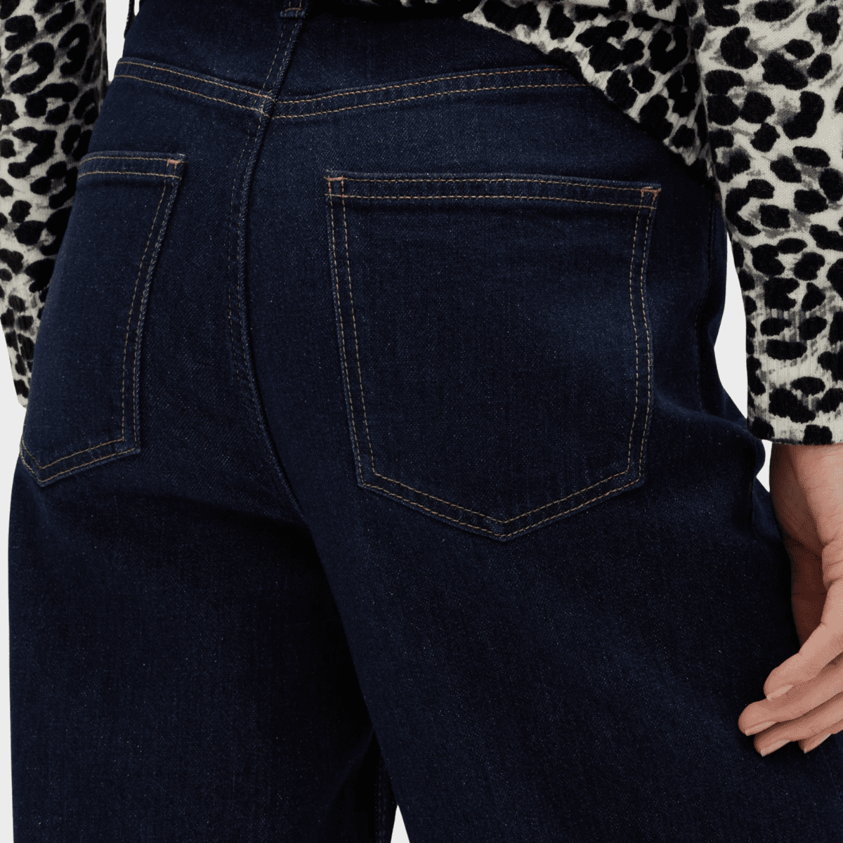 Ladies Dark Indigo Wide Leg Jeans from You Know Who's