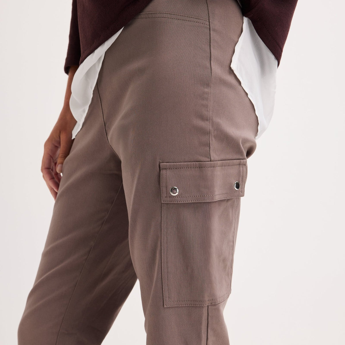 Ladies Deep Stone Bengaline Combat Trouser from You Know Who's