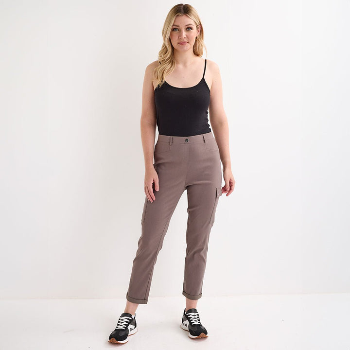 Ladies Deep Stone Bengaline Combat Trouser from You Know Who's
