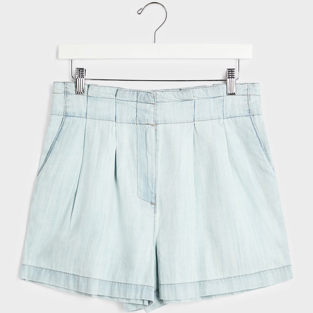 Ladies Denim Blue Tencel Shorts from You Know Who's