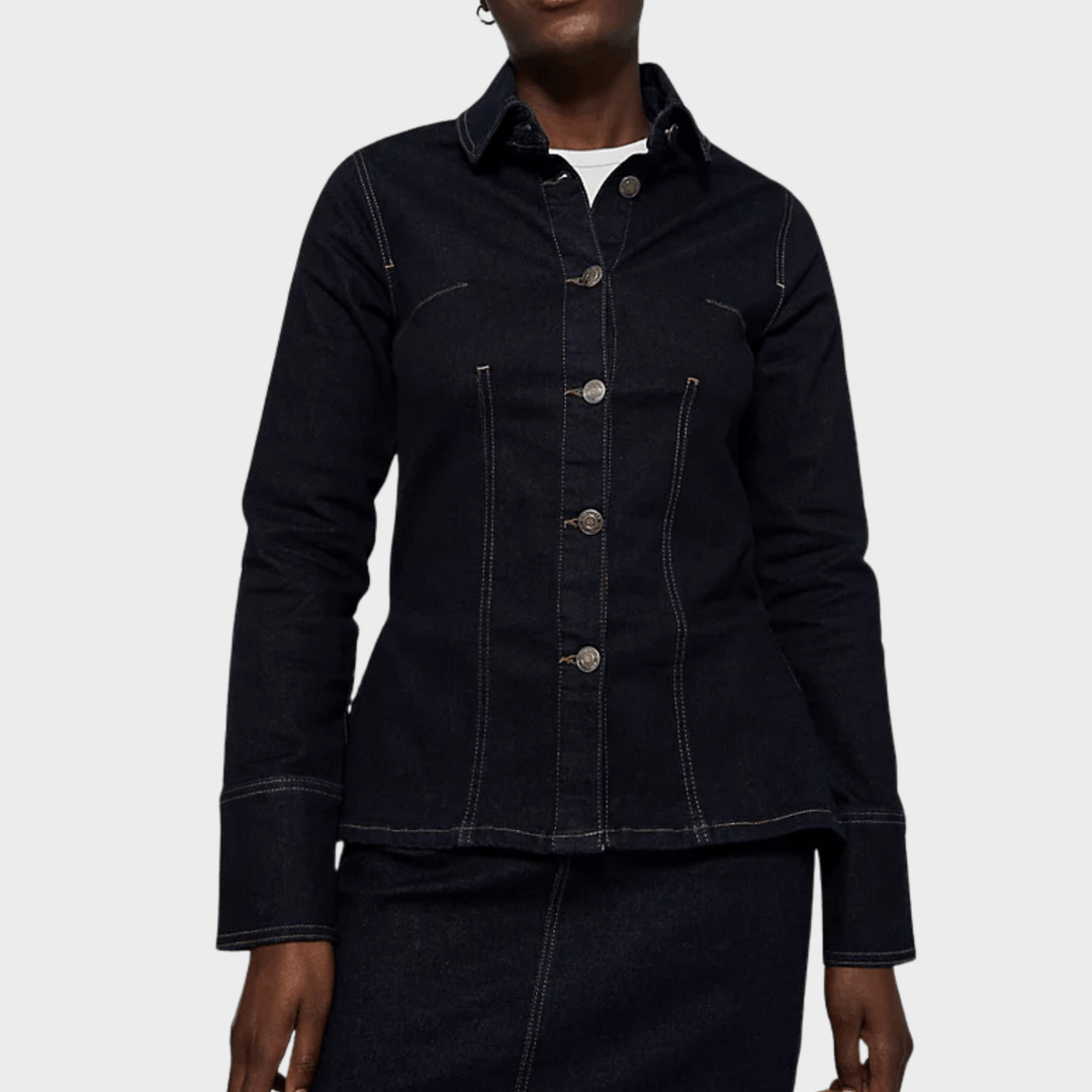 Ladies Denim Flared Shacket from You Know Who's
